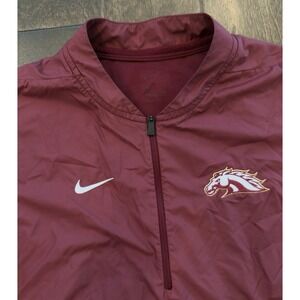 Nike South Aiken HS Pullover Mens‎ Size M Red Windbreaker 1/4 Zip Short Sleeve